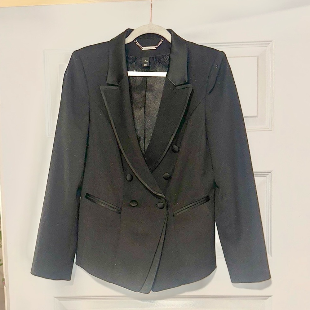 White House Black Market Black Tailored Blazer